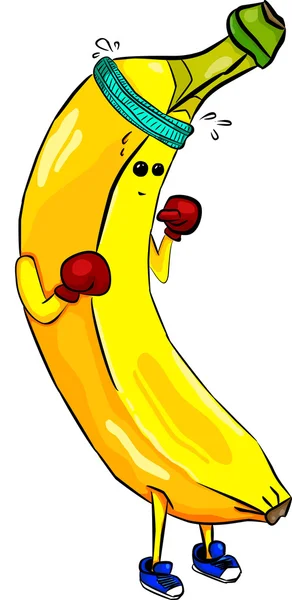 eldiven mücadelede parlak muz