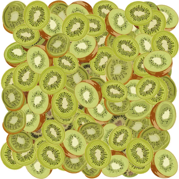 Dilimlenmiş kivi sorunsuz bir arka plan. vektör biçimi.