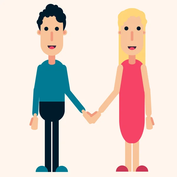 Homme et femme icône de couleur, isolé, amour, famille , — Image vectorielle