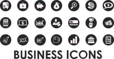 Business icons, management and human resources set1. vector eps 10. More  in my portfolio. clipart