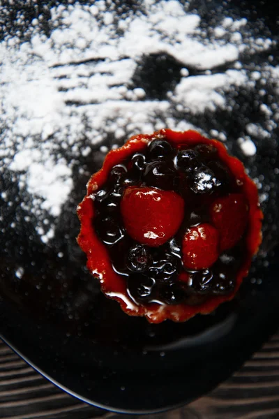 krema şeker ile Ahududu cake