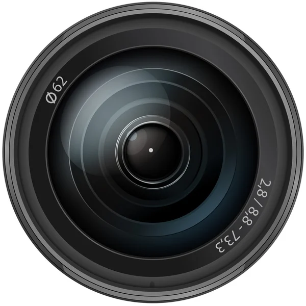 Camera len vector — Stock Vector