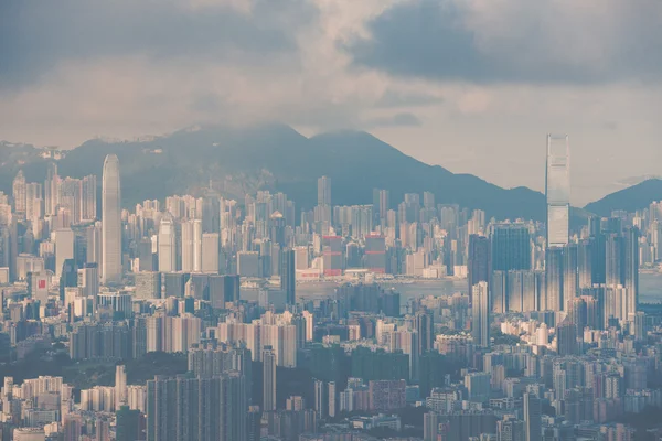 Zona residenziale e commerciale di Hong Kong — Foto Stock