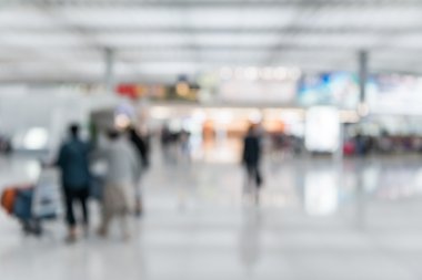  Bulanık iade alanında Hong Kong Havaalanı, arka plan bulanık