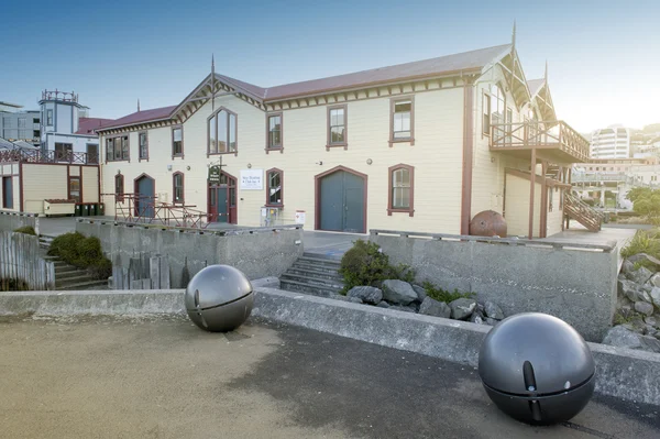 Wellington, New Zealand - March 3, 2016: Old classic building on Wellington waterfront, now served as Wellingtons venue for corporate events, functions, and wedding