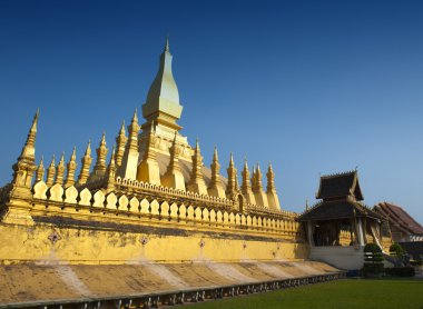 O Luang Stupa, landmark Vientiane, Lao Demokratik Halk Cumhuriyeti