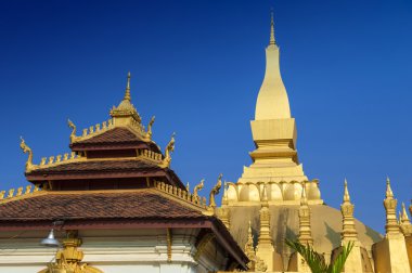O Luang Stupa, landmark Vientiane, Lao Demokratik Halk Cumhuriyeti
