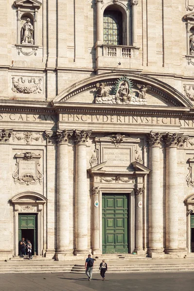 Řím Itálie Říjen 2019 Přední Průčelí Panny Marie Vallicelle Také — Stock fotografie
