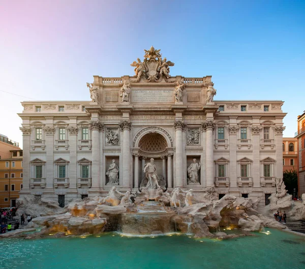 Rome Italië Oktober 2019 Fontana Trevi Trevi Fontein Grootste Barokke — Stockfoto