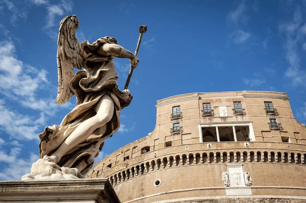 Standbeeld Van Engel Met Spons Door Beeldhouwer Antonio Giorgetti Castel — Stockfoto