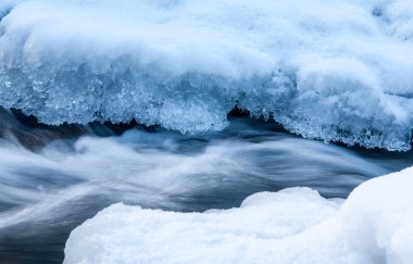 Bir dere buz örtüsünün