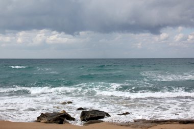 Akdeniz kıyısında