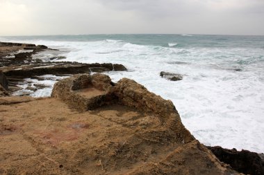 Akdeniz kıyısında