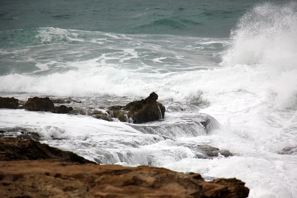 Tempestade no Mar Mediterrâneo — Fotografia de Stock