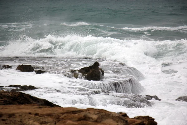 Storm на Середземному морі — стокове фото