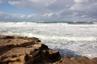 Deniz kıyısındaki taşlar