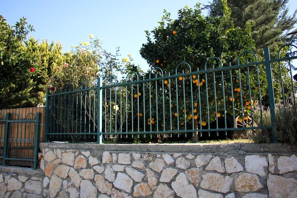 The fence is a fence for the area — Stock Photo, Image