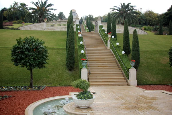 Bahai garden in haifa — Stockfoto