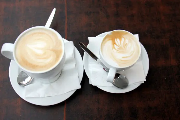 In a cup of hot coffee — Stock Photo, Image