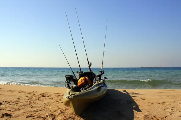 Kajak am Strand — Stockfoto