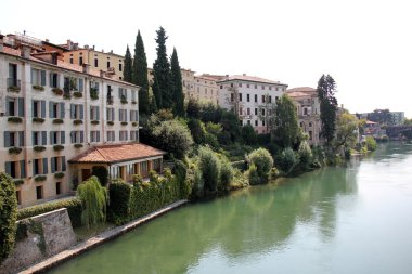 Bassano del Grappa kasaba Kuzey İtalya.