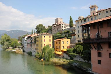 Bassano del Grappa kasaba Kuzey İtalya.