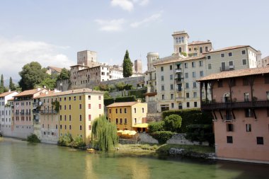 Bassano del Grappa kasaba Kuzey İtalya.
