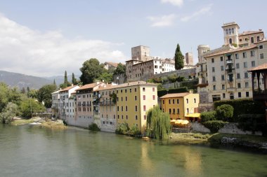 Bassano del Grappa kasaba Kuzey İtalya.