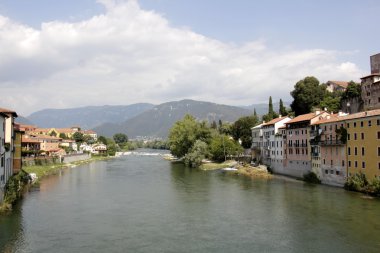 Bassano del Grappa kasaba Kuzey İtalya.