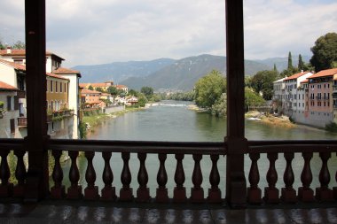 Bassano del Grappa kasaba Kuzey İtalya.