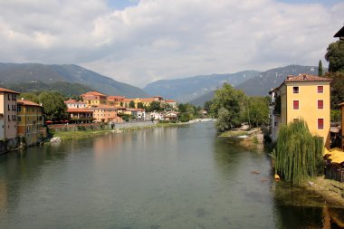 Bassano del Grappa kasaba Kuzey İtalya.