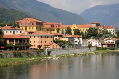 Bassano del Grappa kasaba Kuzey İtalya.