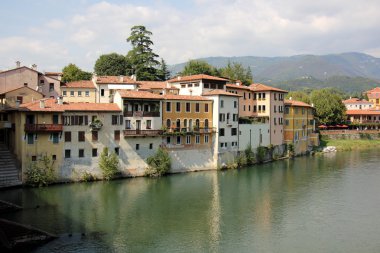 Bassano del Grappa kasaba Kuzey İtalya.