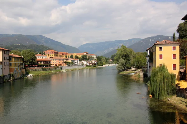 Bassano del Grappa városa Észak-Olaszország. — Stock Fotó