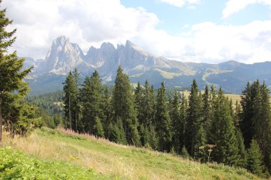 Dağlardaki halat yolu