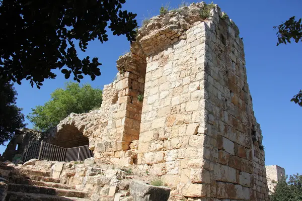 古代堡垒 Yehiam — 图库照片