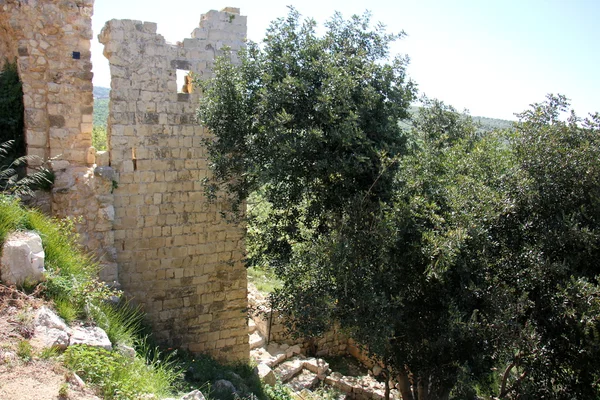 Antica fortezza Yehiam — Foto Stock