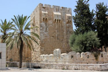Antik Jerusalem yürümek        