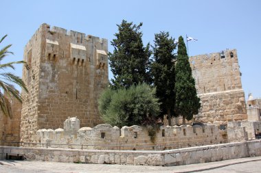 Antik Jerusalem yürümek        