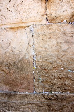 Kudüs 'ün eski şehrinde feryat eden duvar       