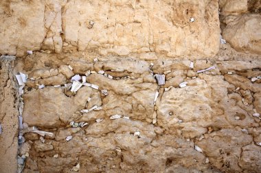 Kudüs 'ün eski şehrinde feryat eden duvar       