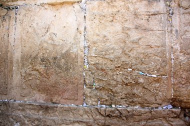 Kudüs 'ün eski şehrinde feryat eden duvar       