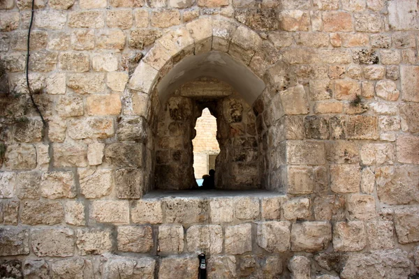 Caminhar através de Jerusalém antiga — Fotografia de Stock