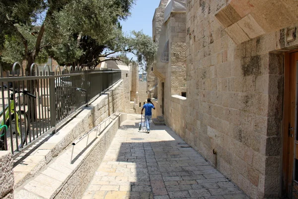 Antik Jerusalem yürümek — Stok fotoğraf