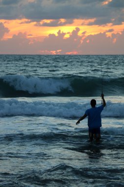 Akdeniz 'de gün batımı     