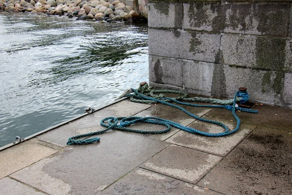 Wharf - a place to moor — Stock Photo, Image