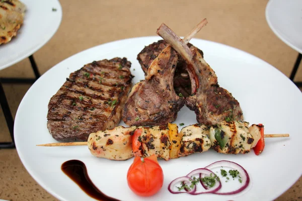 Food cooked on the grill — Stock Image Food cooked on the grill Royalty Free Stock Images