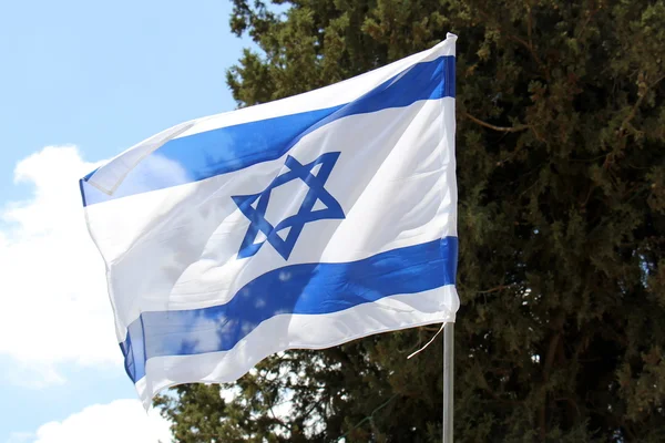 Bandeira do Estado de Israel — Fotografia de Stock