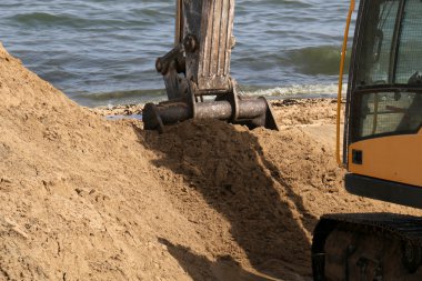 O büyük Ekskavatör inşaat  