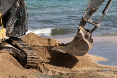 O büyük Ekskavatör inşaat  